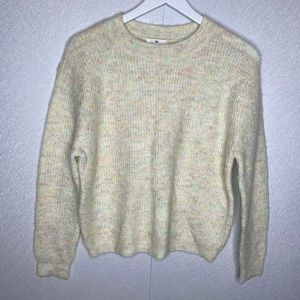 BP Soft Rainbow Confetti Marled Crew Neck Sweater Size X-Small